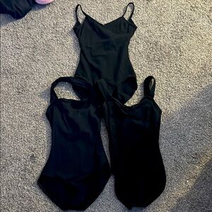 Capezio Black Dance Bodysuit